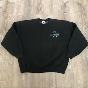 Vintage 90s Fruit Of The Loom Super Cotton Sweatshirt Size L Oakmont Golf Club